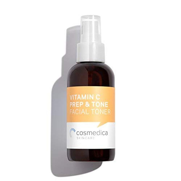 Organic Vitamin C Prep  Tone 4oz Facial Toner and Prep for Chemical Peels Moisturizer Night Cream  Serums Balance pH Levels Minimize Pores and Remove Excess Dirt Oil and MakeUp
