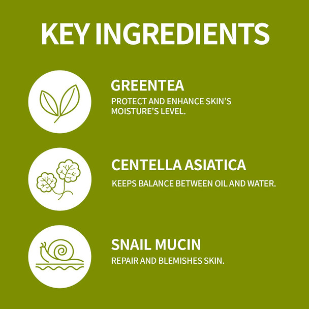 Coxir Greentea Clear Emulsion 100ml3.38 oz for calming and hydrates skin