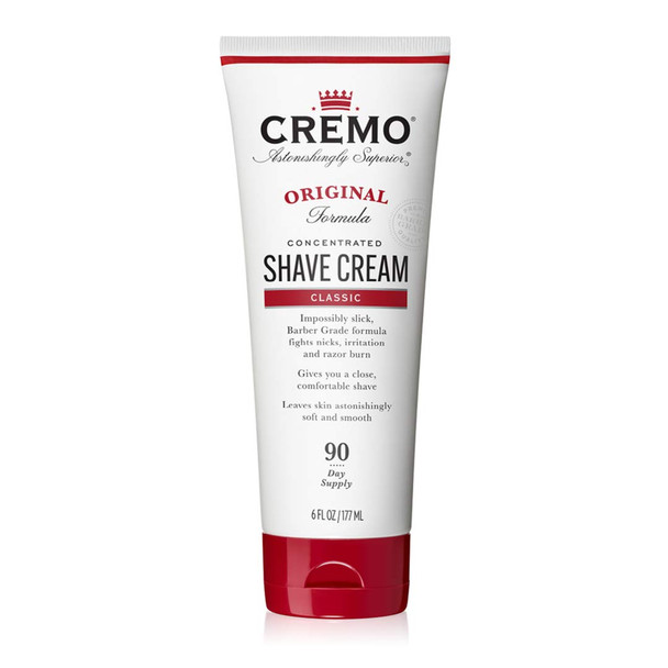Cremo Barber Grade Original Shave Cream Astonishingly Superior UltraSlick Shaving Cream Fights Nicks Cuts and Razor Burn 6 Fl Oz
