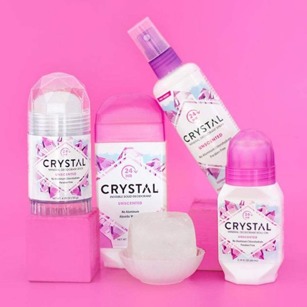 Crystal Mineral Deodorant Spray  Unscented Body Deodorant With 24 Hours Odor Protection NonStaining  NonSticky Aluminum Chloride  Paraben Free 2 Pack