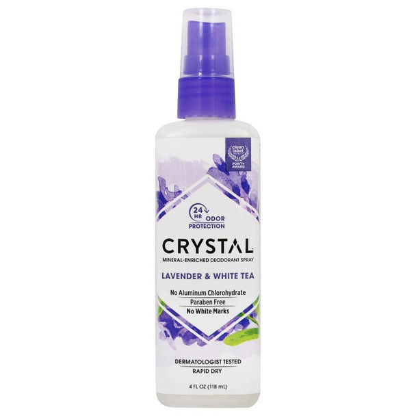 Crystal Body Deodorant Deod Spry LvndrWht Te