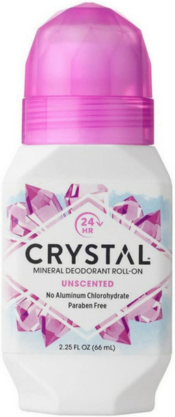 Crystal Mineral Body Deodorant RollOn Unscented 2.25 Fl Oz Pack of 6