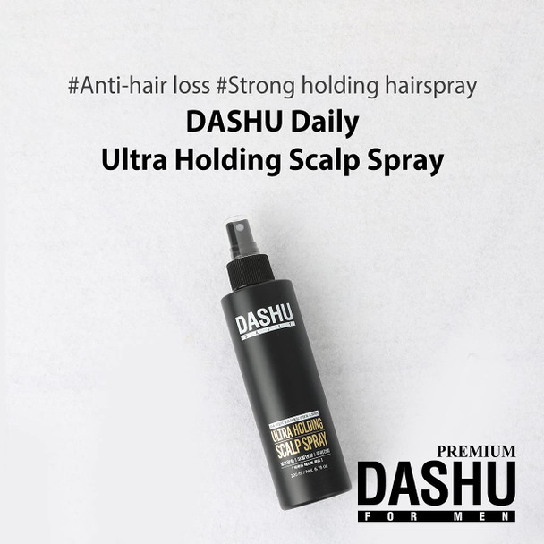 DASHU Daily Ultra Holding Scalp Spray 6.76fl oz  Prevents hair loss Easy Styling  Extra Strong Holding Control Hairspray