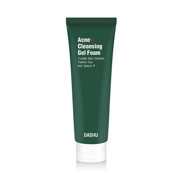 DASHU A.C Teatree Trouble Cleansing Gel Foam 4.05fl oz  Sensitive/Dry Skin NonIrritation Deep Cleansing