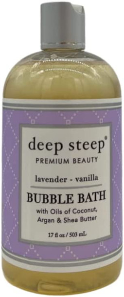Deep Steep Bubble Bath Bundle Pack 1 Each Grapefruit Bergamot Vanilla Coconut and Fresh Lavender 17 Ounce Pack of 3