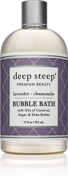 Deep Steep Bubble Bath Bundle Pack Fig Apricot Brown Sugar and Lavender Chamomile 1 of Each 17ounce