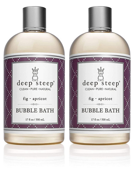 Deep Steep Bubble Bath Fig Apricot 17 ounce Pack of 2