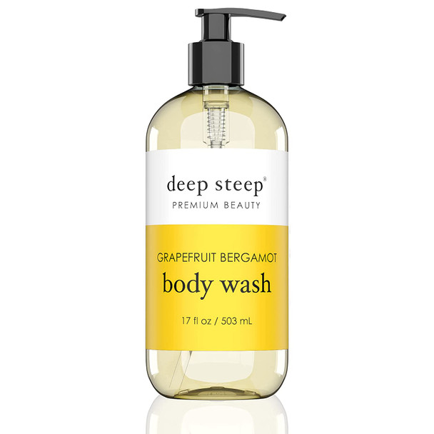 Deep Steep Argan Oil Body Wash Grapefruit Bergamot 17 Ounce