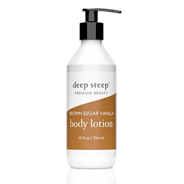 DEEP STEEP Brown Sugar Vanilla Body Lotion 10 FZ