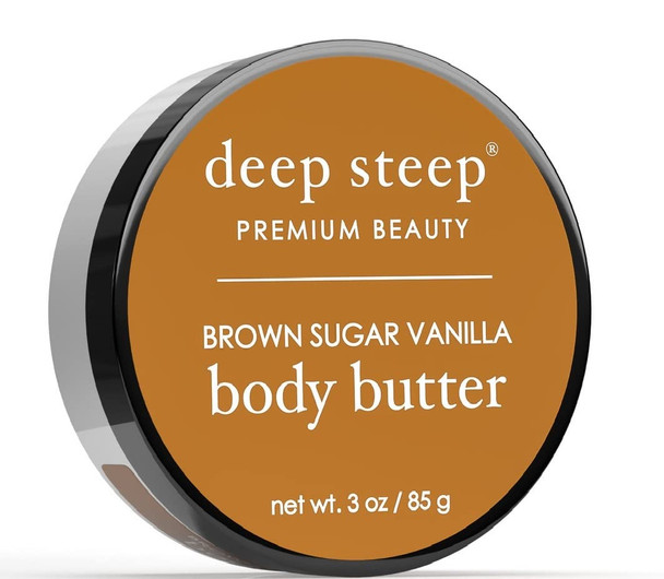 Deep Steep Body Butter 6oz and 3oz Brown Sugar Vanilla 3oz.