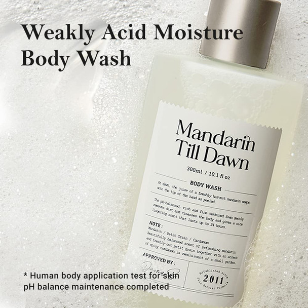 Derma B Narrative Body Wash Mandarin Till Dawn Perfumed Shower Gel LongLasting Scent  Daily Moisturizing pHBalanced Body Cleanser StressRelief Relaxing Fragrance Kbeauty 300ml 10.1 Fl Oz