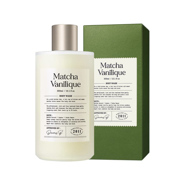 Derma B Narrative Body Wash Matcha Vanilique Perfumed Shower Gel LongLasting Scent  Daily Moisturizing pHBalanced Body Cleanser StressRelief Relaxing Fragrance Kbeauty 300ml 10.1 Fl Oz