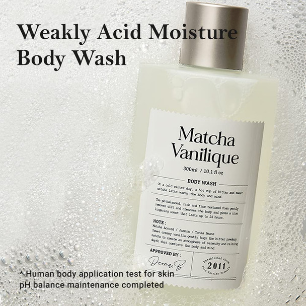 Derma B Narrative Body Wash Matcha Vanilique Perfumed Shower Gel LongLasting Scent  Daily Moisturizing pHBalanced Body Cleanser StressRelief Relaxing Fragrance Kbeauty 300ml 10.1 Fl Oz