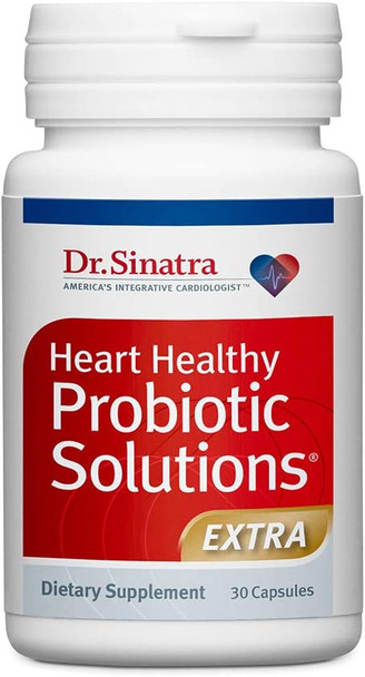 Dr. Sinatras Heart Healthy Probiotic Solutions Extra Delivers Total Digestive Support and Immune Health Support 30 Capsules 30Day Supply