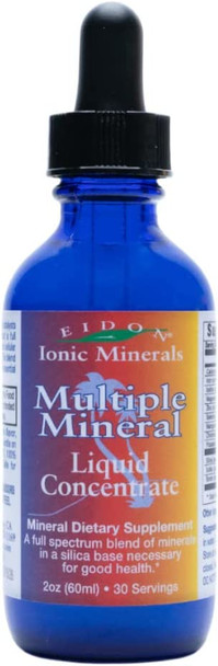 Eidon Multiple Minerals Supplement  Minerals for Water Liquid Vitamins AllNatural Bioavailable Ionic Vegan GlutenFree No Additives or Preservatives  2 Ounce Bottle