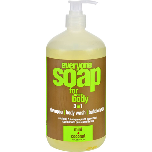 EO Products Hand Soap  Natural  Everyone  Liquid  Mint and Coconut  32 oz