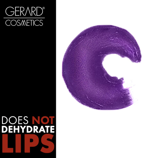 Gerard Cosmetics Metal Matte Liquid Lipstick  Gives Captivating Metallic Sheen to Lips  Does Not Crack or Flake Off  Light LongLasting and Comfortable Formula  Grape Crush  0.64 oz