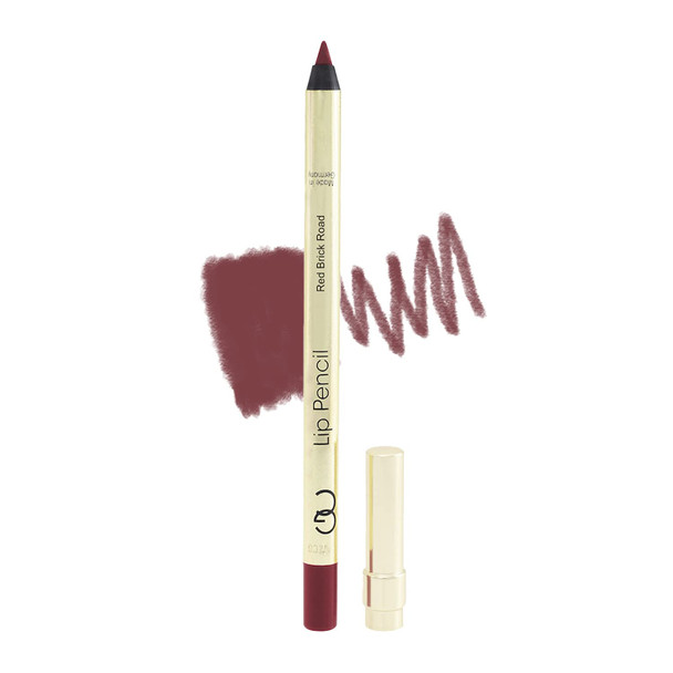 Gerard Cosmetics Lip Pencil  Adds Depth to Neutral Colors  Enhances Lip Shape and Prevents Lipstick Feathering and Smudging  Applies Smooth and Stays Put All Day  Red Brick Road  0.04 oz