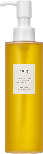 Huxley Secret of Sahara Cleansing Oil Deep Clean Deep Moist 6.76 fl oz  Korean Cleansing Oil Makeup Remover  All Skin Types