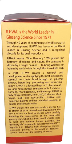 ILHWA Fermented Panax Korean Ginseng Liquid Extract  Highest Efficacy Ginseng 12 Ginsenoside 23 time More Ginsenosides Than Red Panax Ginseng  4 Pack of 1 Ounce 30 Milliliter 60 Servings