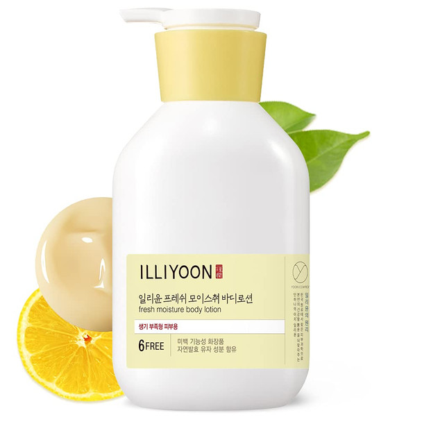 Illiyoon Fresh Moisture Body Lotion 350ml  High Moisturizing Effect For Damaged and Rough Skin  Korean Skin  Body