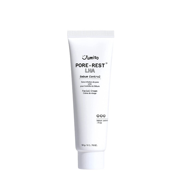 JUMISO PoreRest LHA Sebum Control Facial Cream 1.76fl.oz / 50g Daily Facial Cream Pore care Sebum control Korean Skincare Acne Treatment