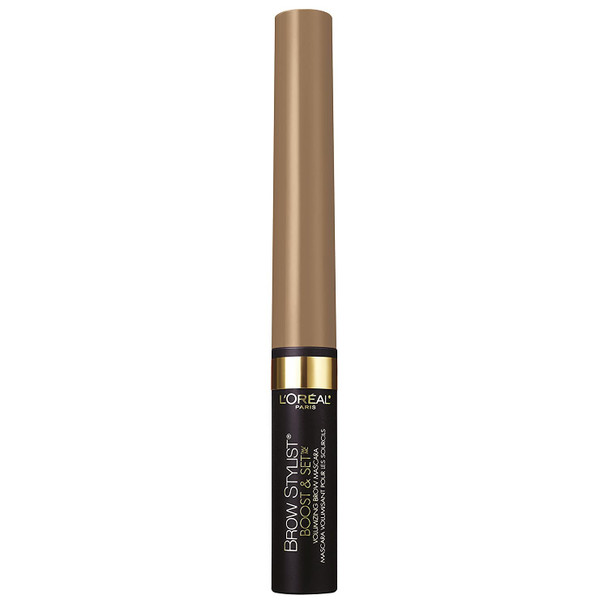 L'Oreal Paris Cosmetics Brow Stylist Boost and Set Brow Mascara, Blonde, 1 Tube