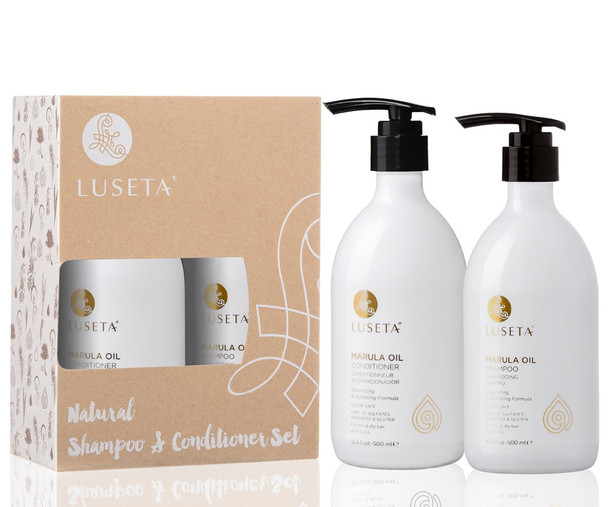 Luseta Marula Oil Shampoo  Conditioner Set for Fine and Dry Hair 2 x 16.9 Oz