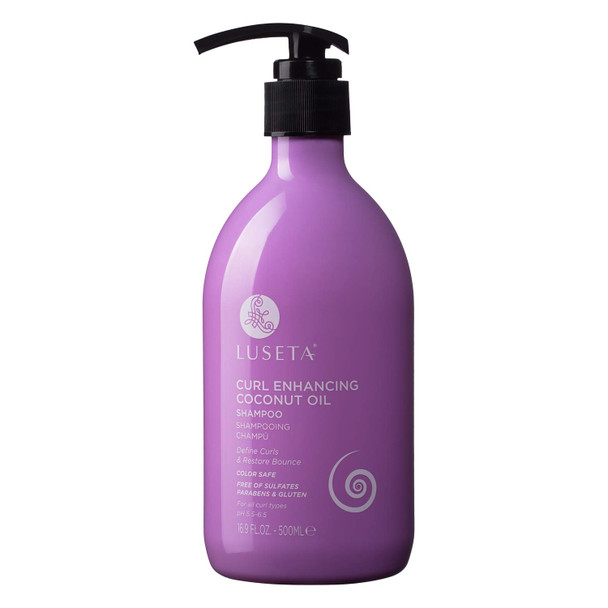 Luseta Curl Enhancing Shampoo Nourishing and Moisturizing for Curly Hair Repair Damaged Hair Restore Bounce 16.9 Oz Gluten Free Sulfate Free