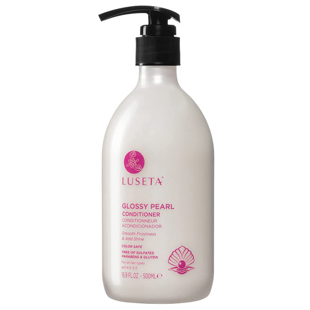 Luseta Glossy Pearl Conditioner for Smoothing and Nourishing Frizzy Deep Moisturizing Conditioner with Pearl Extract Awakening shine for Dull hair 16.9 fl.oz.