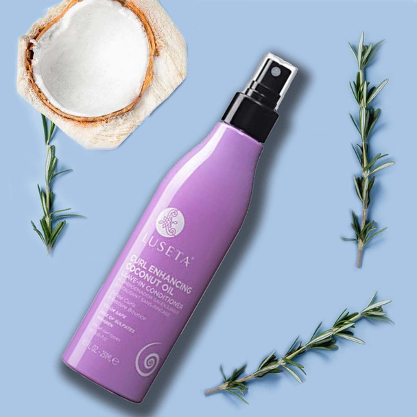 Luseta Leave in Conditioner for Curly with Coconut Oil Promotes Shining Bouncy Frizzfree  Sulfate Free Paraben Free 8.5Fl Oz