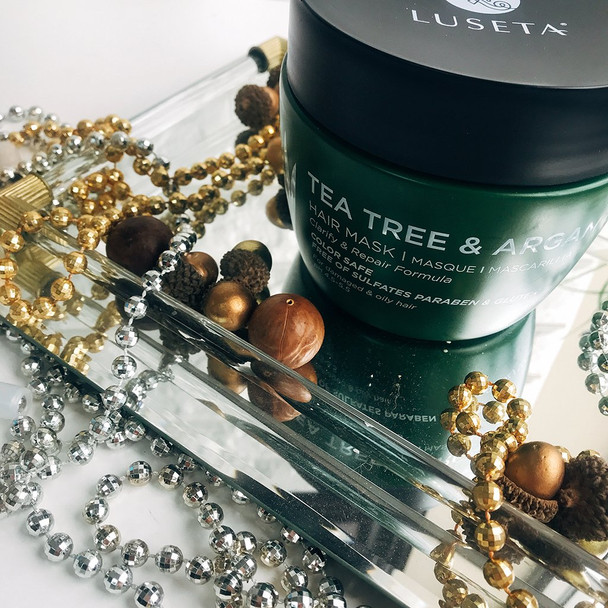 Luseta Tea Tree Oil Hair Mask 16.9 oz Hydrating  Moisturizing Treatment Soothing for Itchy Scalps and Dandruff