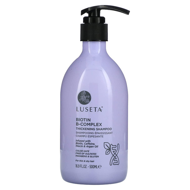 Luseta Beauty Biotin BComplex Thickening Shampoo for Thin  Dry Hair 16.9 fl oz 500 ml