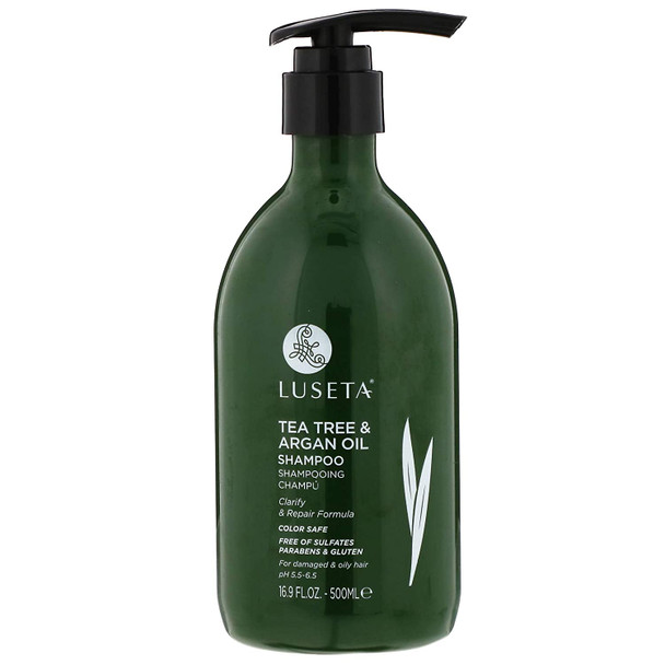 Luseta Beauty Tea Tree  Argan Oil Shampoo 16.9 fl oz 500 ml