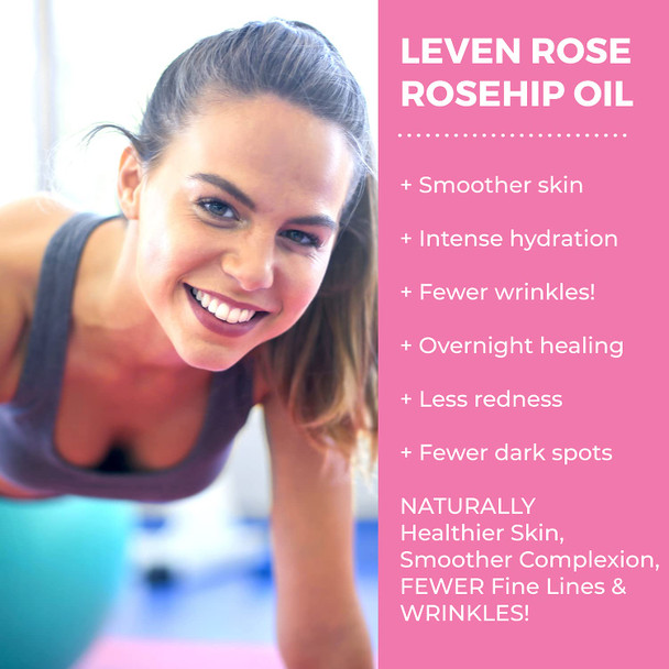 Leven Rose Rosehip Oil Bulk Wholesale 32 oz 100 Natural Organic Rosehip Seed Oil Bulk