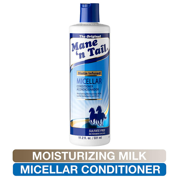 Mane n Tail Micellar Conditioner Biotin Infused Creamy White 11.2 Ounce