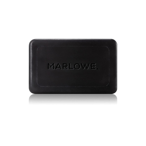 MARLOWE. Charcoal Face  Body Soap Bar No. 106 7oz  Best Cleansing  Detoxifying Bar for Men  Includes Natural Extracts Shea Butter  Willow Bark  Amazing Scent