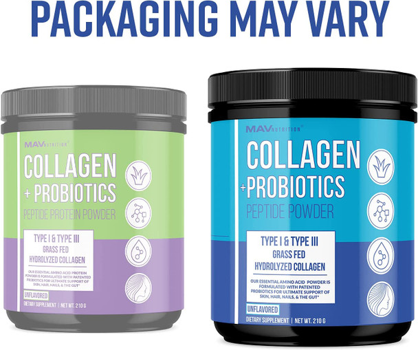 MAV Nutrition Multi Collagen Powder HighCollagen Protein Powder Blend of GrassFed Beef Chicken Fish Peptides for Digestion and Joints Pure Unflavored 100 All Natural NonGMO  GlutenFree