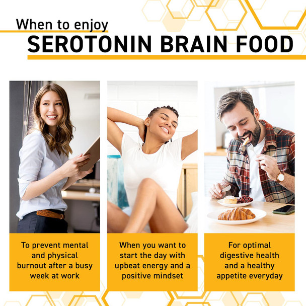 Serotonin W/ L Tryptophan  Rholiola  Mood Support  Serotonin Supplement  Promotes Positive Mood Calmness Increased Energy  Happy Mood  Brain Support Supplement 60Ct