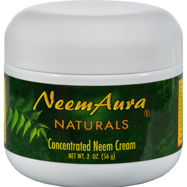 Neem Aura Naturals  Neem Cream With Aloe Vera Therapeutic 2 oz