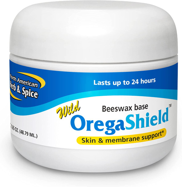 North American Herb  Spice OregaShield  2 oz  Skin  Membrane Support  Wild Spice Oils in a Beeswax Base  Lasts Up to 24 Hours  NonGMO