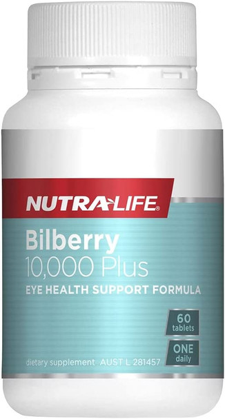 NutraLife Bilberry 10000 Plus 60 Tablets