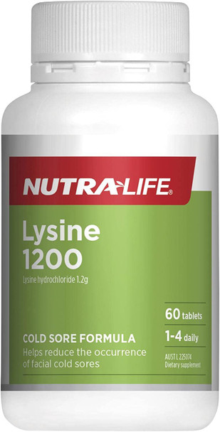 NutraLife LLysine 1200mg 60 Tablets