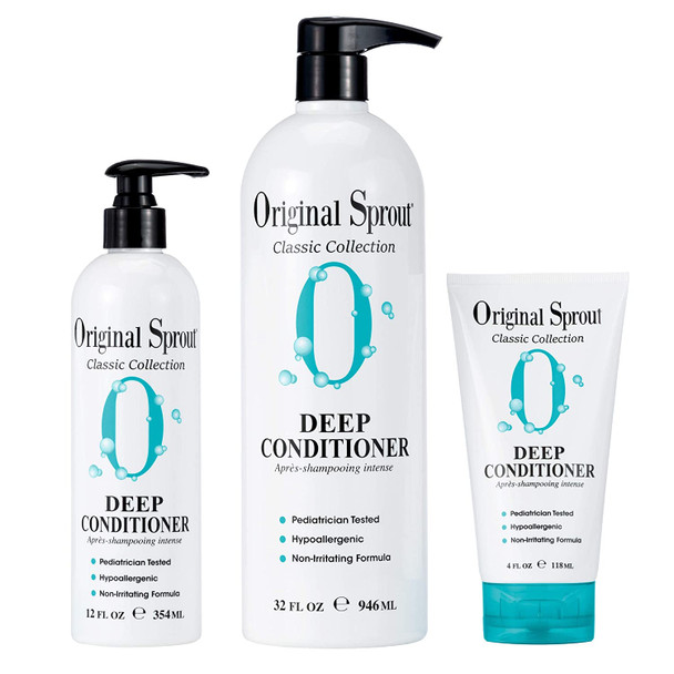 Original Sprout Deep Conditioner. Organic Vegan Deep Conditioning Treatment for Natural Hair Care. 32 Ounces. 2 Pack. Packages May Vary