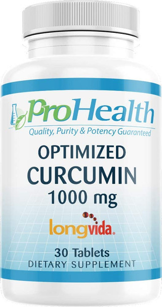 ProHealth Optimized Curcumin Longvida 1000 mg 30 Tablets