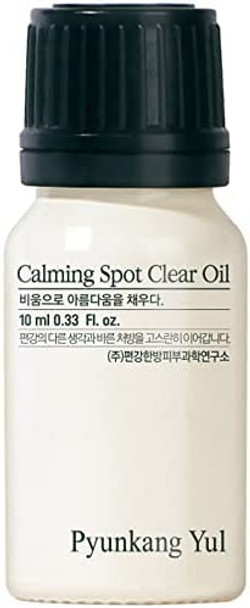 PYUNKANG YUL Calming Spot Clear Oil with Tea Tree CICA Madecassoside  Healthy Skin Balance FastSoothing AcneFree BlemishFree Moisturizing  Korean Face Skin Care Vegan 0.33 Fl.Oz.
