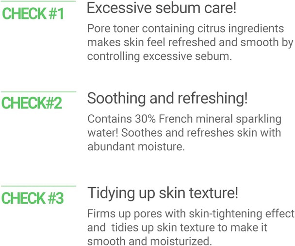 SCINIC Sparkling Pore Toner 5.07 fl oz150ml  Makes Greasy Pores Feel Fresh Tidies Up Skin Texture  Excessive Sebum Control Moisture Supply Skin Soothing Texture Care  Korean Skincare