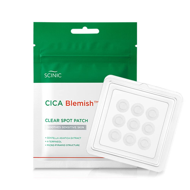 SCINIC Cica Blemish Clear Spot Patch 4mg  9patch  Fast Care For Spot Areas Of Concern  Spot Patch For The Intensive Care Of Local Areas  Korean Makeup