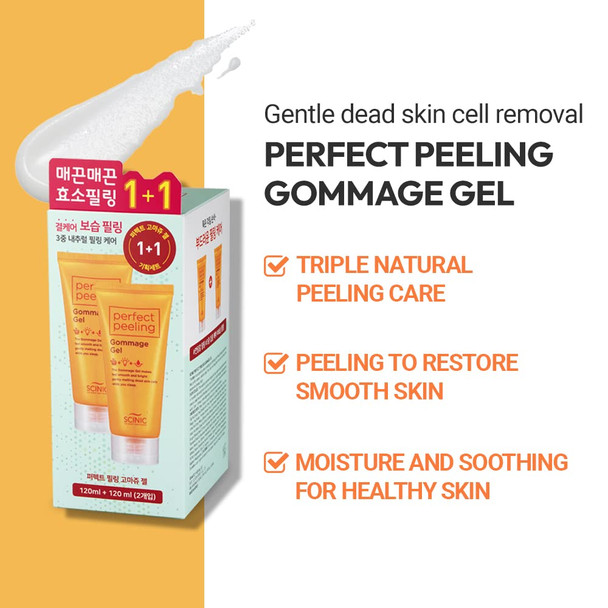 SCINIC Perfect Peeling Gommage Gel 4.06fl.oz X 2ea 11 Set  Triple Natural Peeling Care  Peeling To Restore Smooth Skin  Soft Natural Peeling Care  K Beauty
