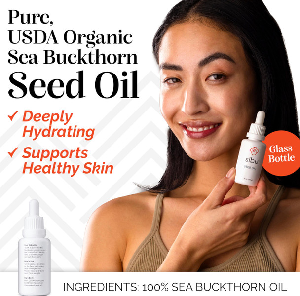 SIBU Premium Himalayan Sea Buckthorn Seed Oil USDA Organic 10 ml SIBU Premium Himalayan Sea Buckthorn Seed Oil USDA Organic 10 ml